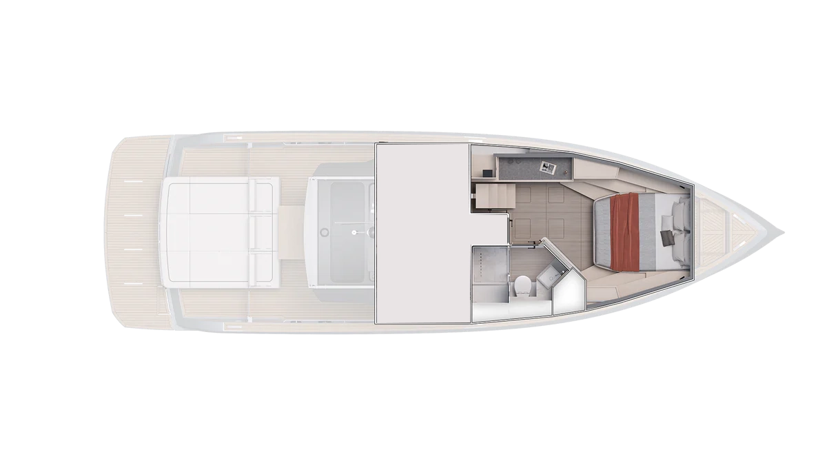 Lower Deck - 1 Cab - Bed (STD)