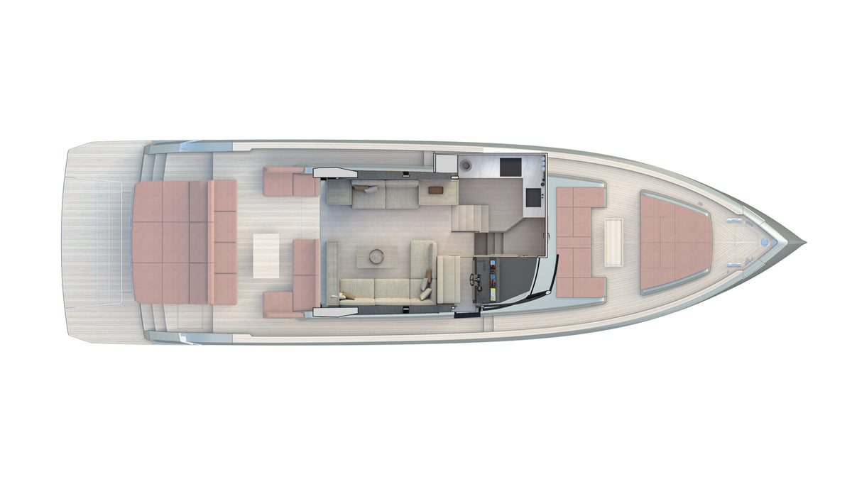 Main Deck - Top View Open