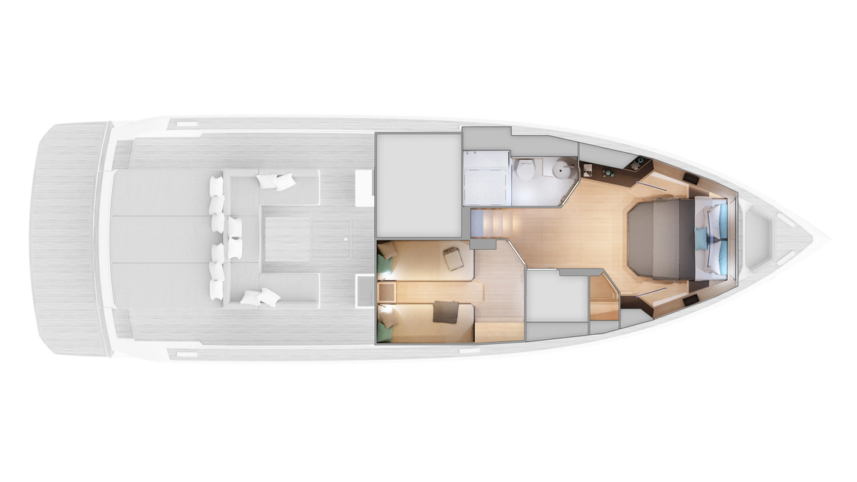 Lower Deck - 2 Cab / 1 Bath (STD)