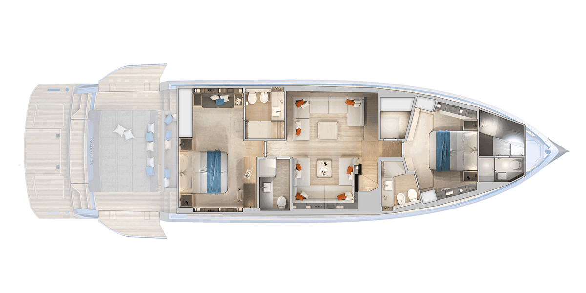 Lower Deck - 2 cab. OPT