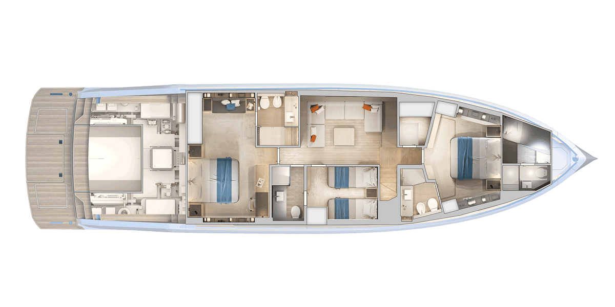 Lower Deck - 3 cab. STD